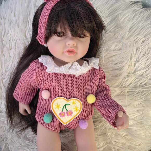 18 Inches Babylistic Soft Silicone Vinyl Reborn Doll very realistic hair eyes - Picture 5 of 6